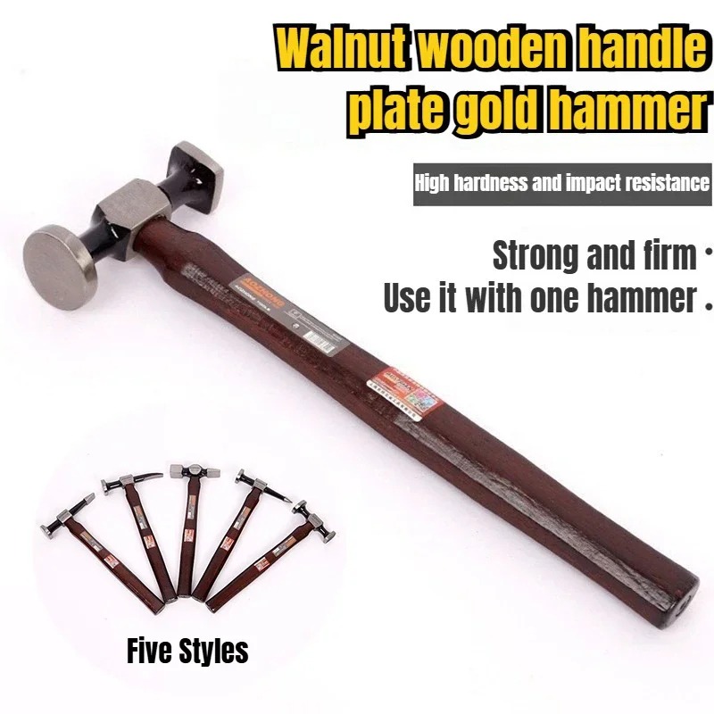 Workshop Tools Hammer - Multifunctional Sheet Metal Hammers Walnut Wood