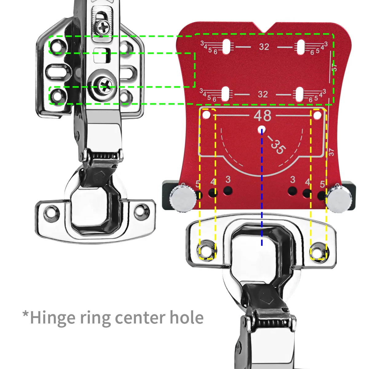 35mm Hinge Hole Positioning Te - огляд і ціна Dowel Jig Kit