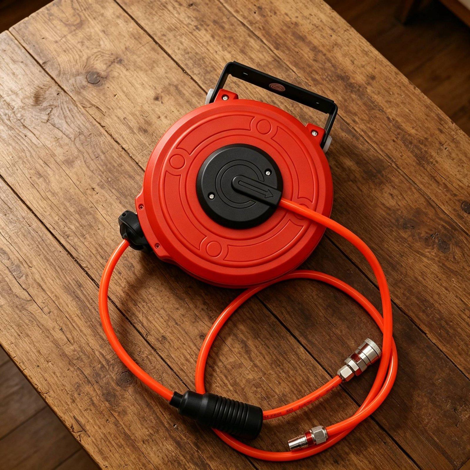 Retractable Pneumatic Air Hose - огляд і ціна Tools In The Workshop