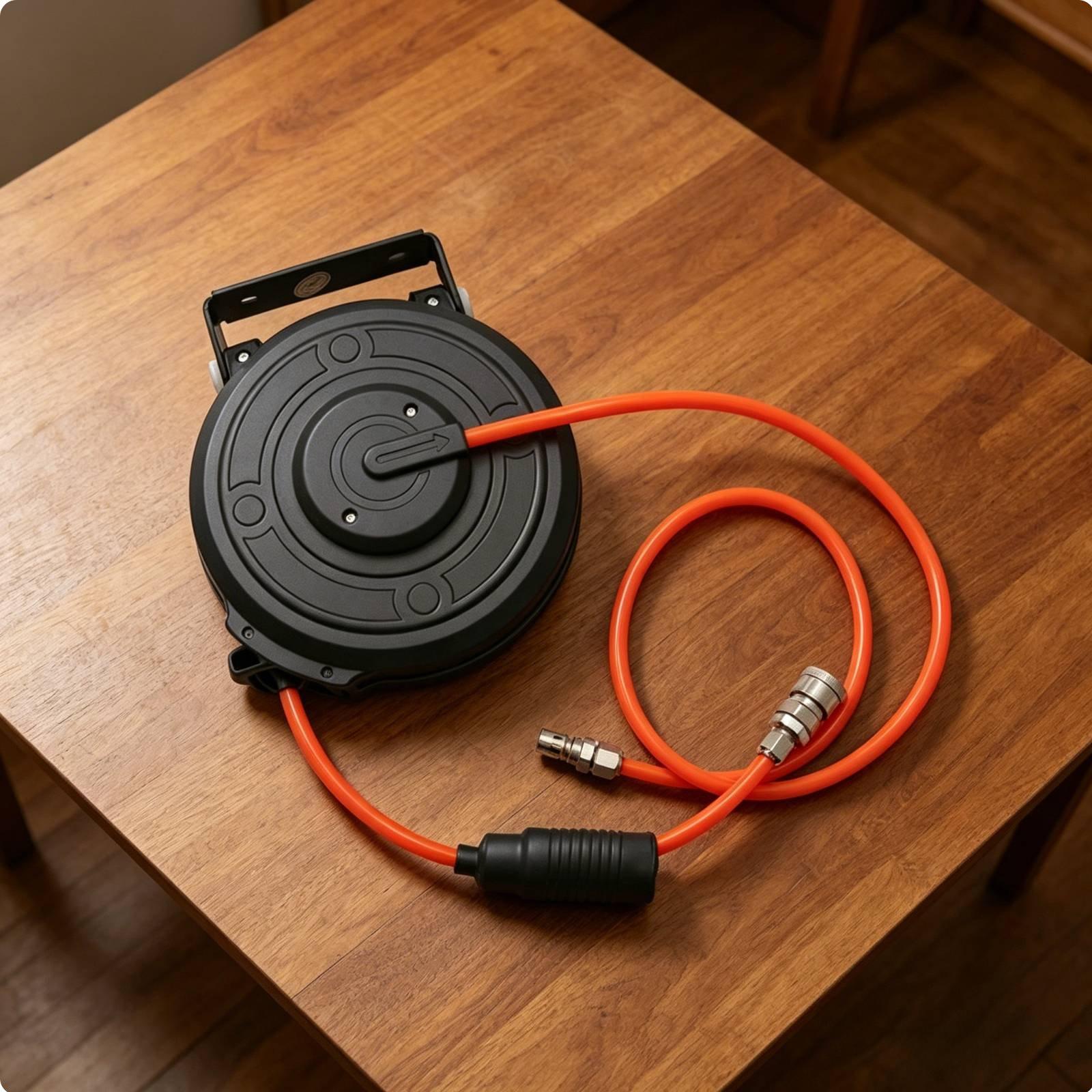 Retractable Pneumatic Air Hose - огляд і ціна Tools In The Workshop