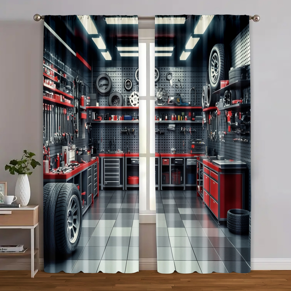 2pcs, Curtains Digital Printed - огляд і ціна Workshop Tools Youtube