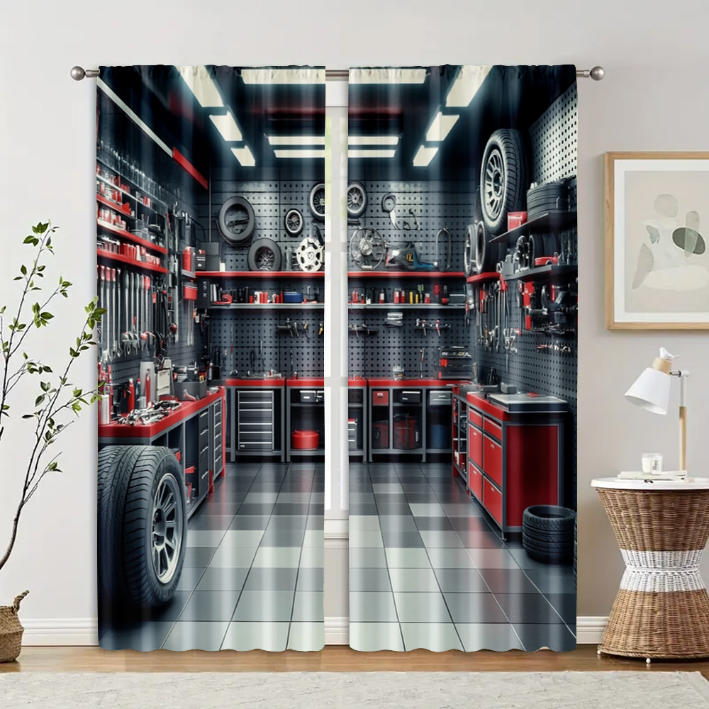 2pcs, Curtains Digital Printed - огляд і ціна Workshop Tools Youtube