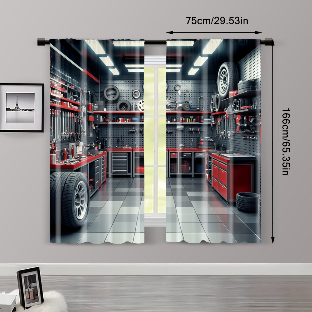 2pcs, Curtains Digital Printed - огляд і ціна Workshop Tools Youtube