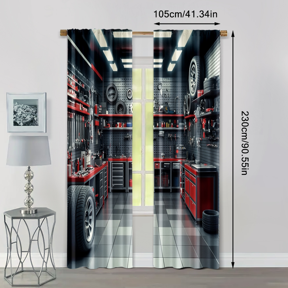 2pcs, Curtains Digital Printed - огляд і ціна Workshop Tools Youtube