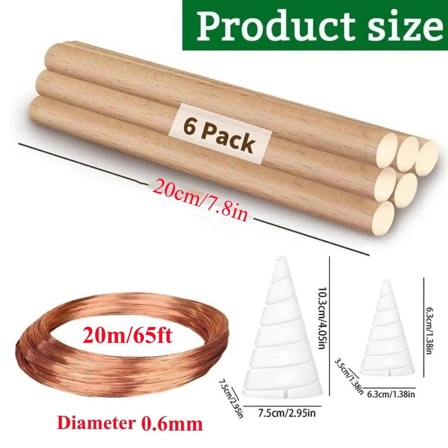 20m/65ft Electroculture Garden - огляд і ціна Dowel Jig Kit