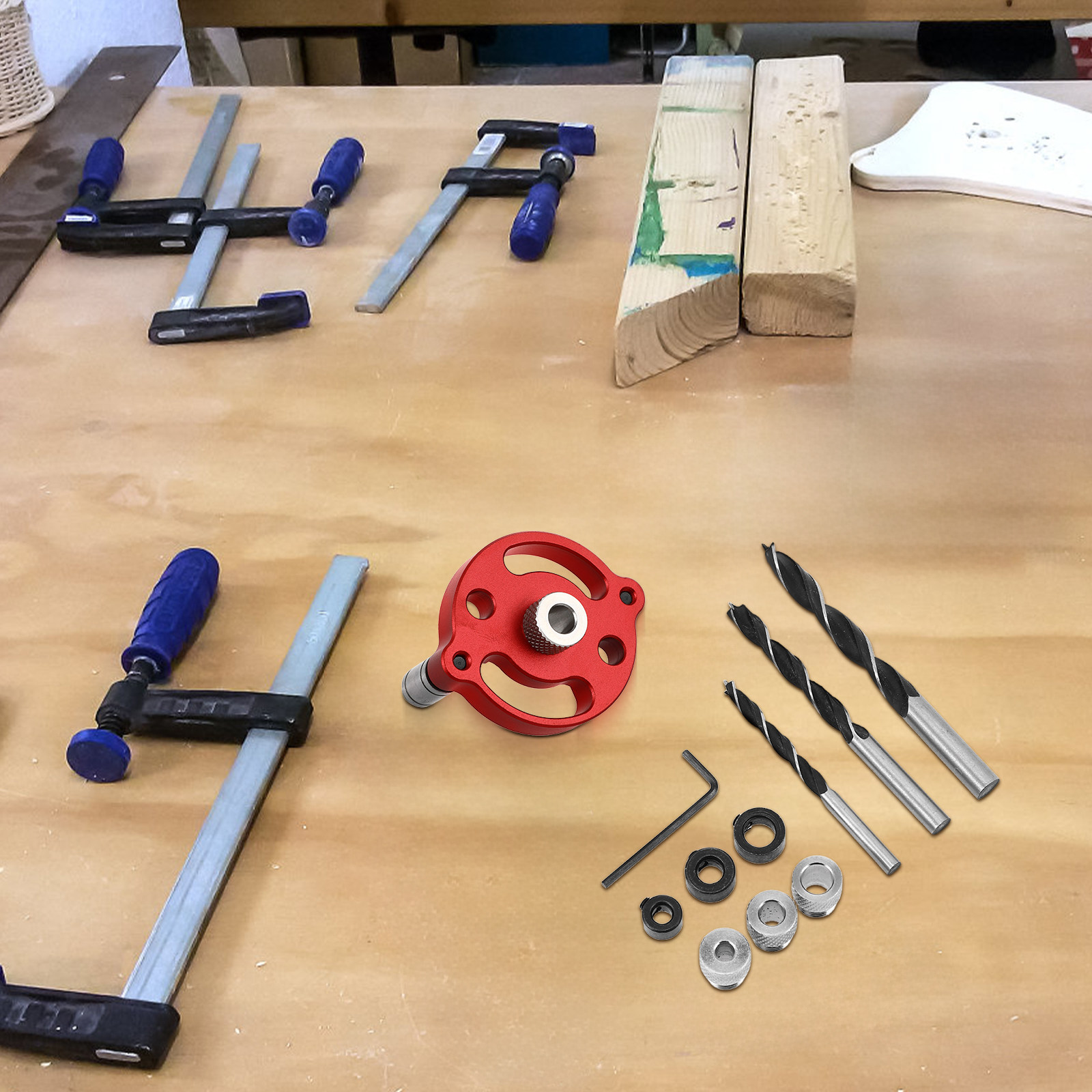 1Set Aluminum Alloy Woodworkin - огляд і ціна Dowel Jig Kit