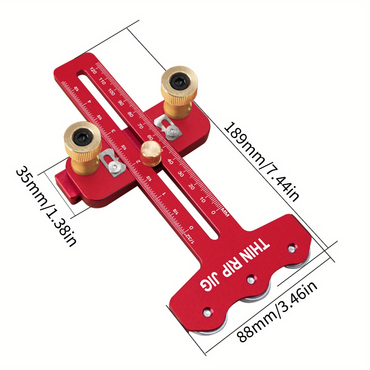 Thin Rip Table Saw Jig,3 Pulle - огляд і ціна Dowel Jig Kit