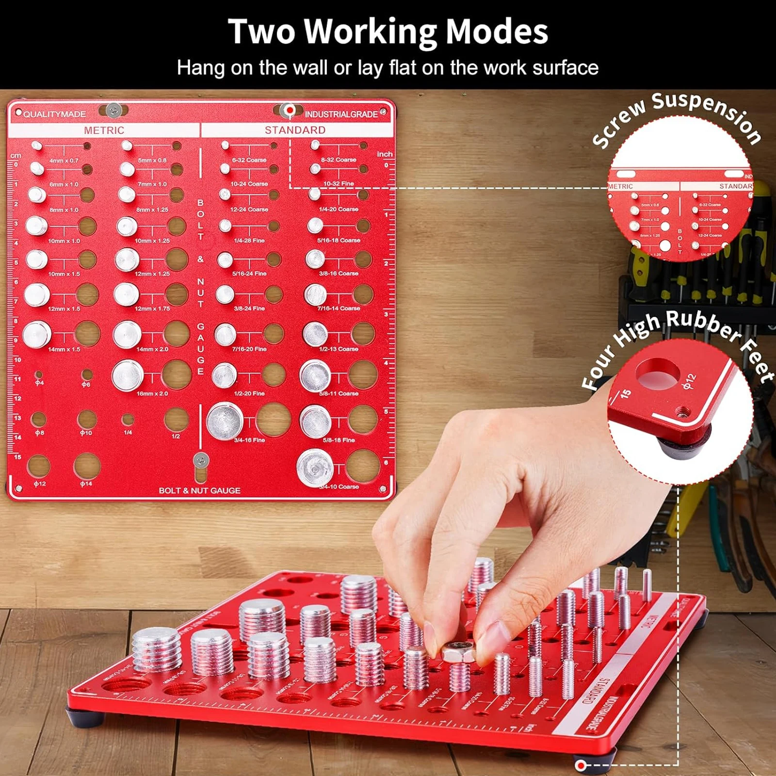 Nut and Bolt Thread Gauge Set  - огляд і ціна Workshop Cutting Tools