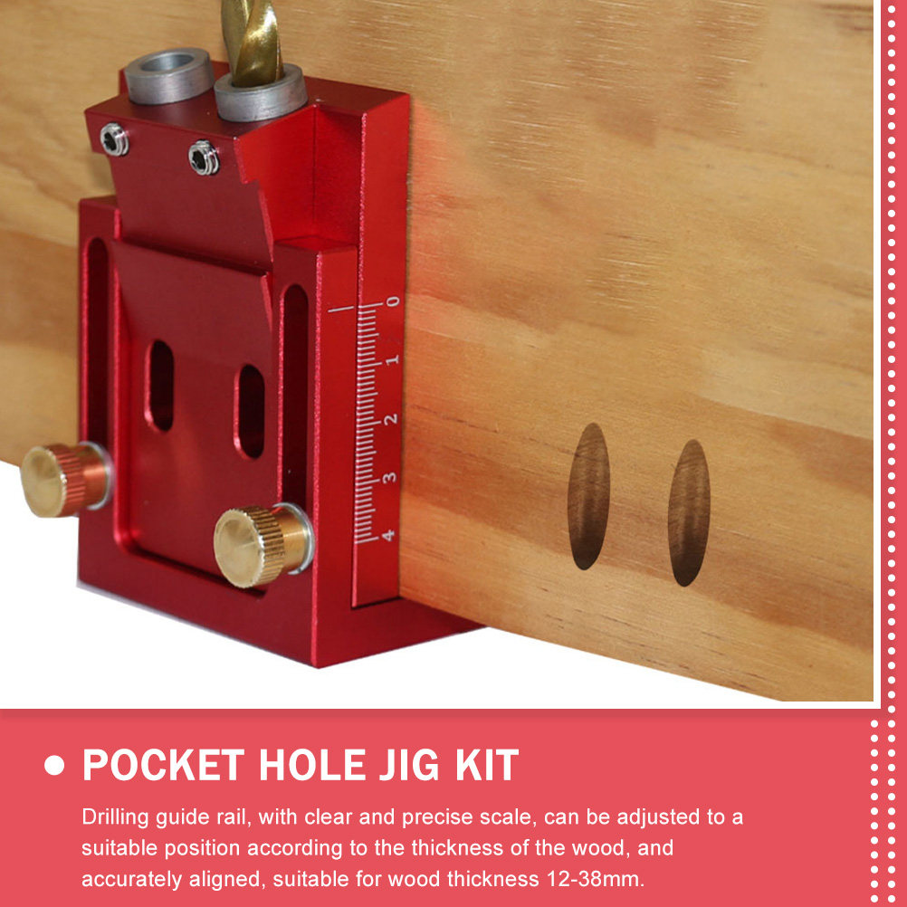 Pocket Hole Jig 1 Set 15 Degre - огляд і ціна Dowel Jig Kit